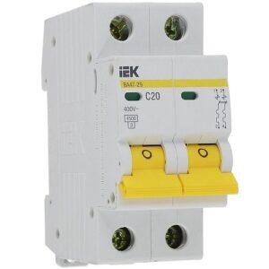 Автомат "iEK" 2Р 1ф 20А С