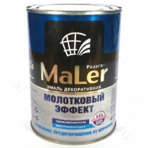 Эмаль "Maler-Радуга" декор. с мол. эффектом ЗОЛОТО. 0.8л