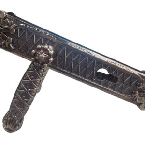 Ручка "Tiffany" дверная AB (античная латунь) 45х275мм